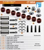 Caliper Repair Kits Dust Rubber and Pin Set Modul X Type Caliper