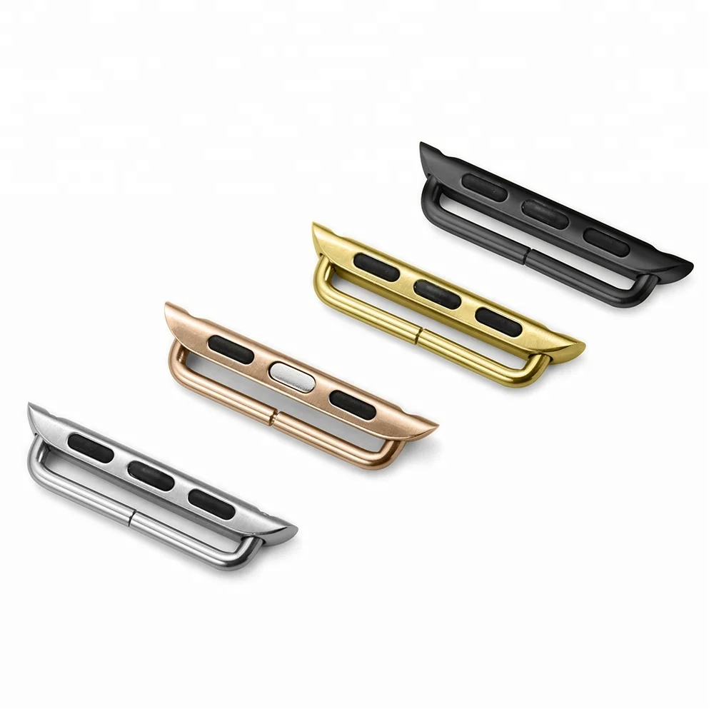 

Wholesale Sliver Rose Gold S/S Quick Release Adapter Connector+Tool for Apple Watch Band Strap iWatch Series 5/4/3/2/1, Sliver rose gold gold black