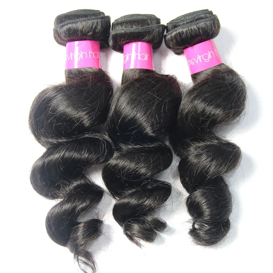 

100 vendors remy loose wave virgin hair extension top quality brazilian human hair