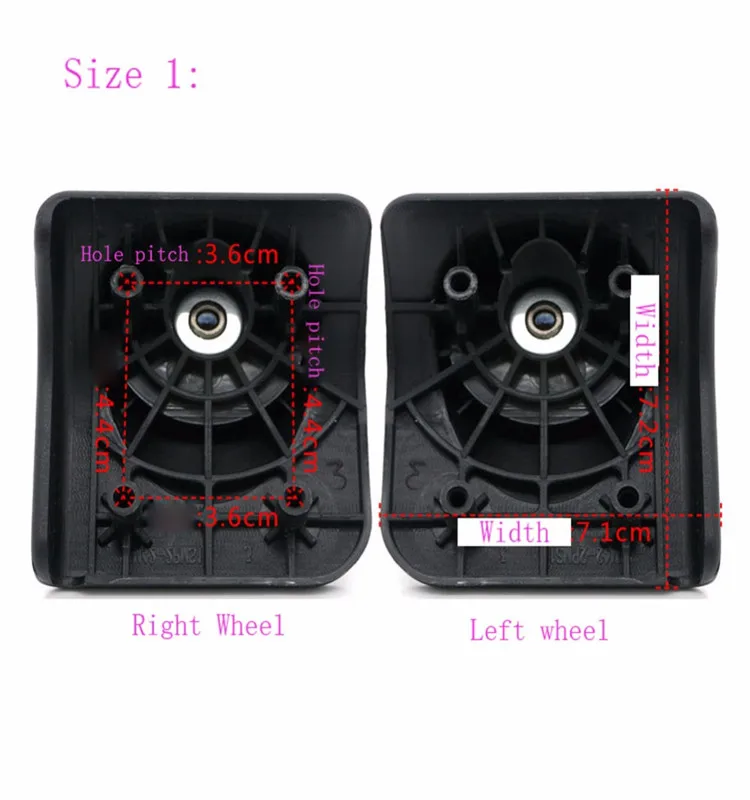 2 SET Replacement Luggage Wheels For 360 Spinner Luggage|luggage
