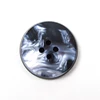Nice design 4holes round button black white mixed color resin button