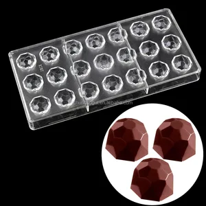 Image of DIY fancy diamond shape polycarbonate chocolate mold confectionery tool cake decoration Candy Mold