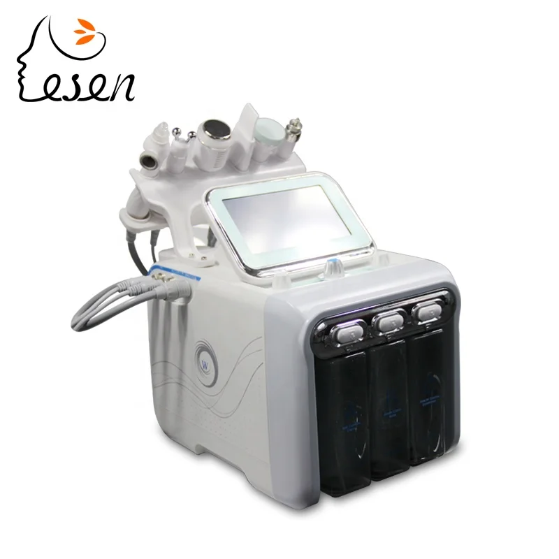 

6 in 1 deep clear H2O2 oxygen spray BIO lift scrubber aqua peeling hydro dermabrasion machine