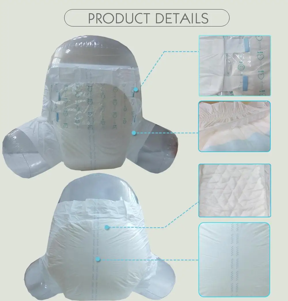 China Manufacture South Africa Disposable Adult Nappies High Absorbency