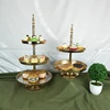 Metal Wedding Fancy Set Tiered Mirror High Tea Cake Stand