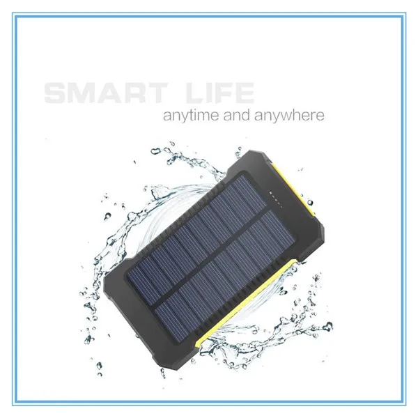 Travel Solar Power Bank 20000mAh Portable Waterproof Mobile Phone External Battery Charger - ANKUX.COM