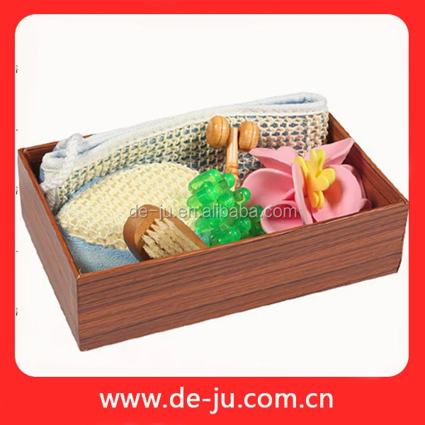 Bath Cleaning Tools Square Paper Box Spa Set