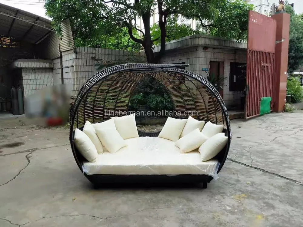 Outdoor Garden Furniture Rattan Wicker Day Beds Huge Beach Sunbed Buy