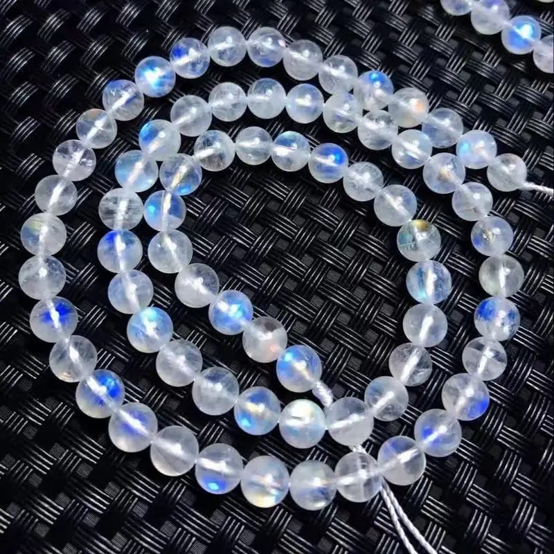 

Natural blue moonstone beads rainbow moonstone