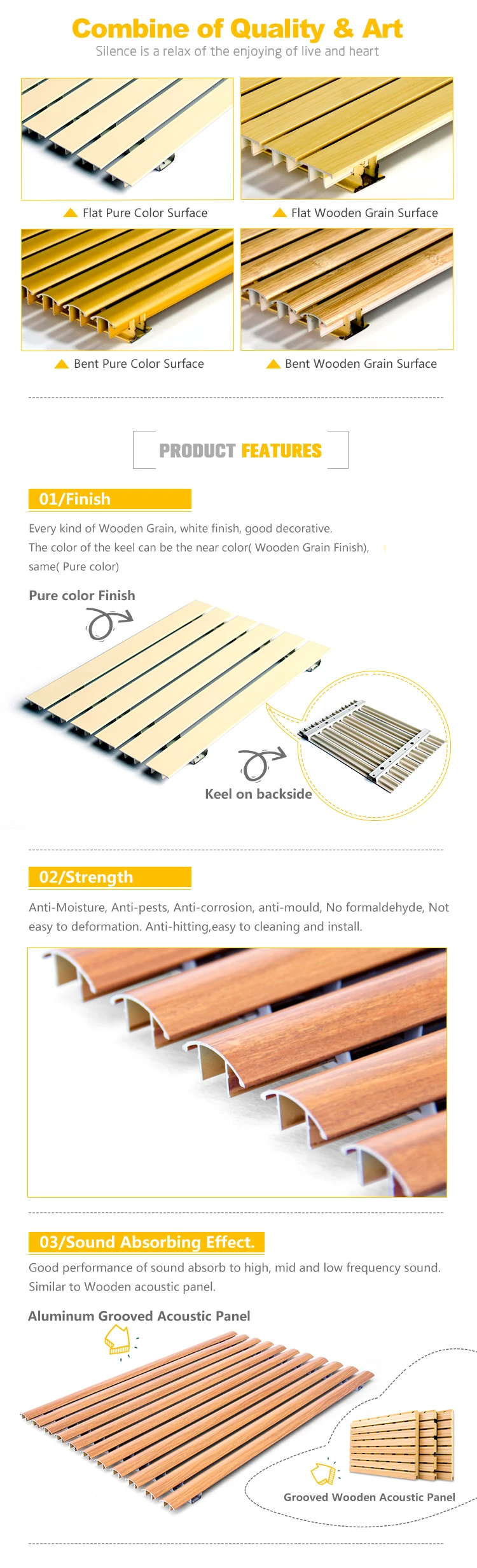 Tiange Aluminum Decorative Soundproof Ceiling Acoustic Panels For