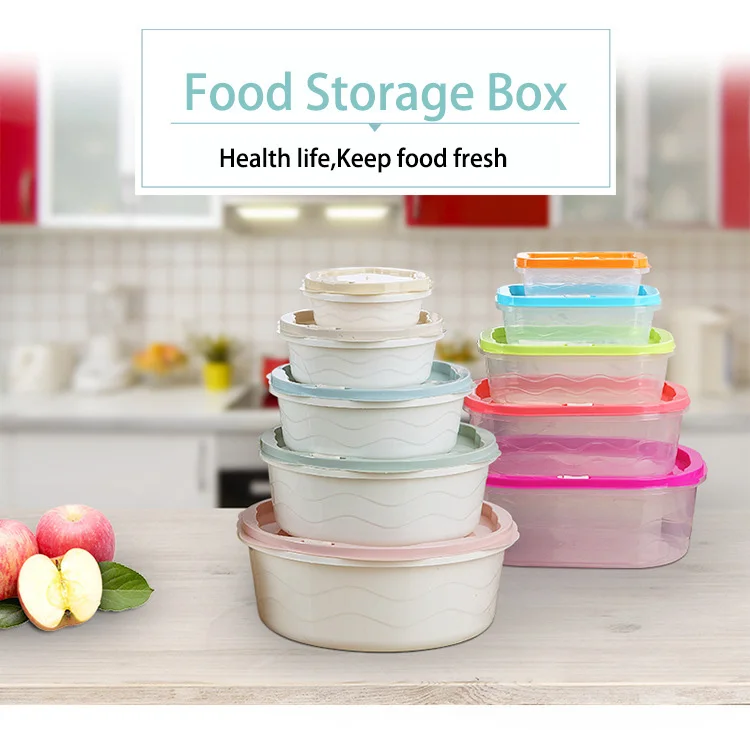 Safety Fresh Food Storage Container Microwave,Plastic Fridge Food