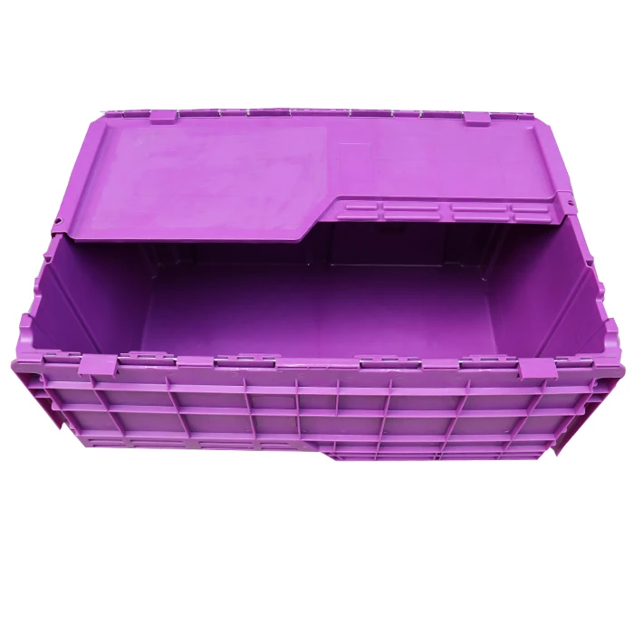 6843 Heavy Duty Plastic Stacking Container 680*430 Plastic Colorful Nest Box with Dolly