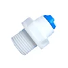 straight 3/8 inch male thread push fit quick connectors,quick connect water filter fittings