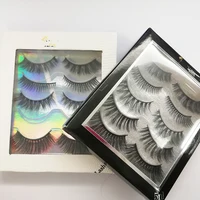 

wholesale 3 pairs lash box or 5 pairs lash book custom 3d faux mink eyelash packaging box case vendor