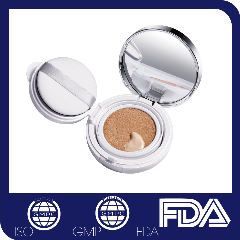 

Korea Hot Cosmetic Best Makeup Face Powder Brands SPF 50 Sunblock Pressed Powder Compact Concealer Palette CC Cream, Pink