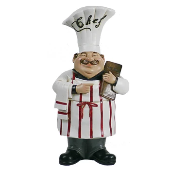 Fat Resin Italian Chef Guy Figurines For Kitchen Decor Fat Resin Italian Chef Guy Figurines For Kitchen Decor
