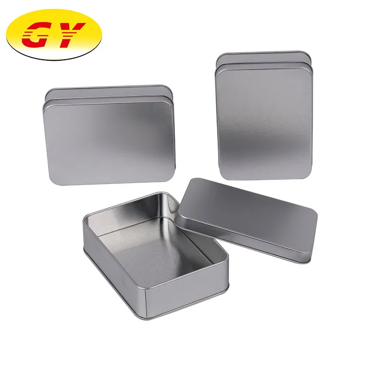 
Wholesale custom new small gift rectangular metal tin box wholesale 