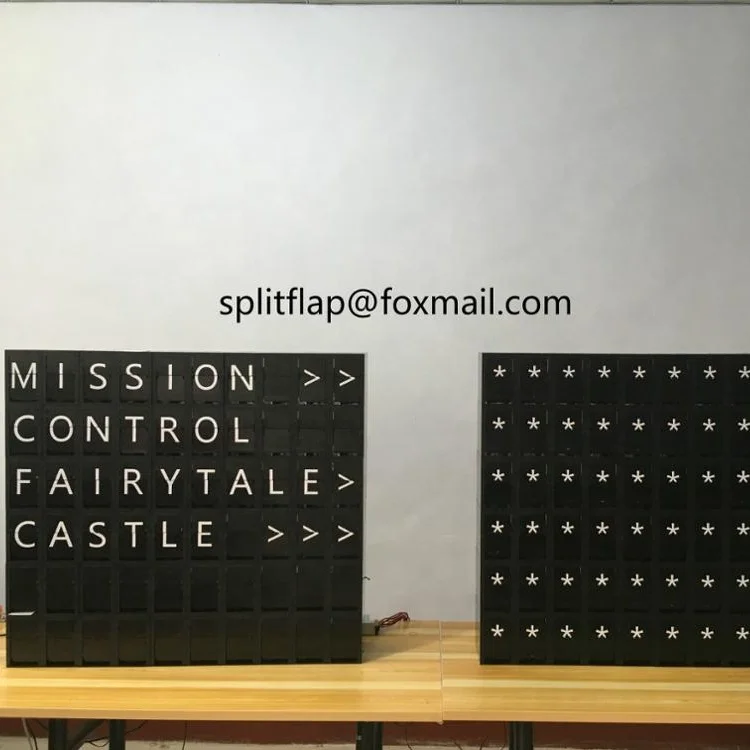 
custom split flap display board 