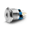 6 pin push button switch, led metal switch momentary 6v led push button switch