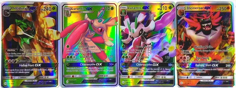 2017 Nieuwste Pokemon Kaarten Game Flash Gx Trading Cards