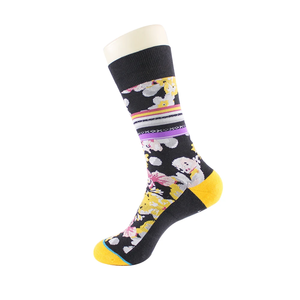

Colorful custom men happy socks, Custom color