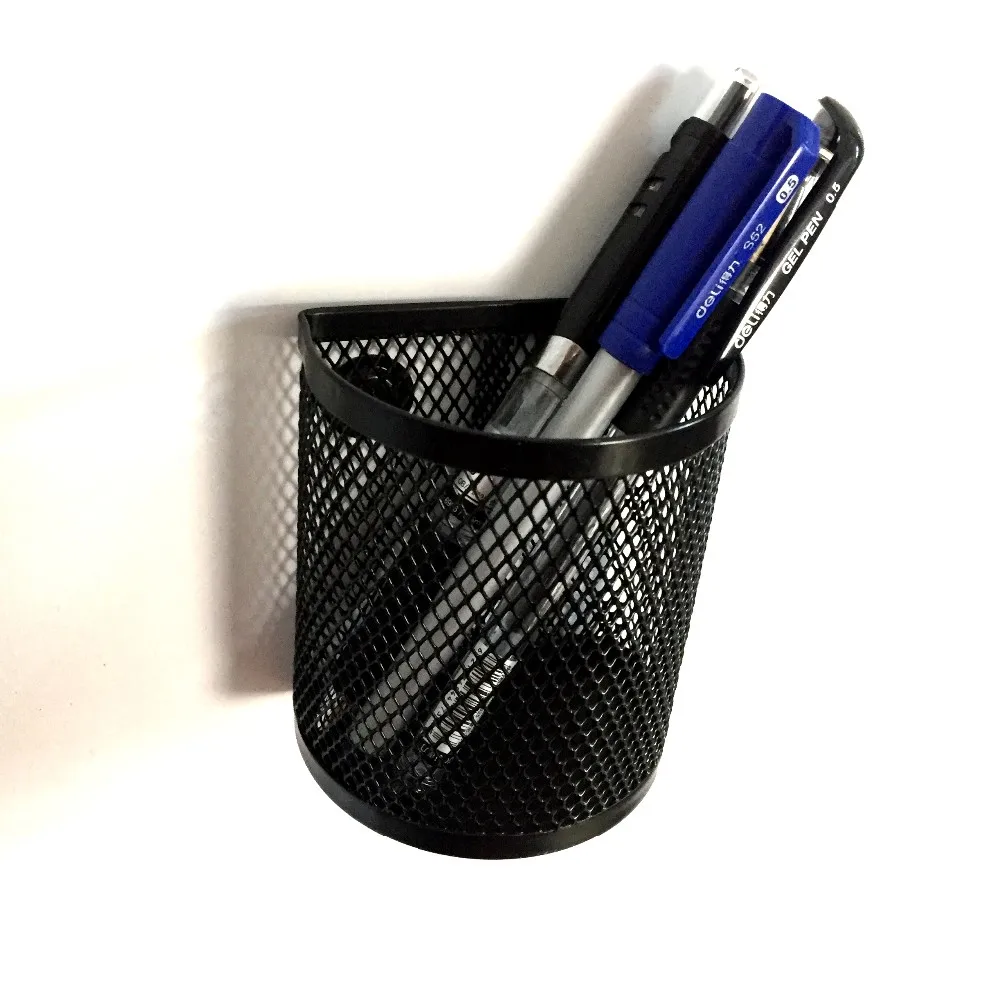 Office Stationery Black Metal Mesh Pen Holder Buy Pen Holder