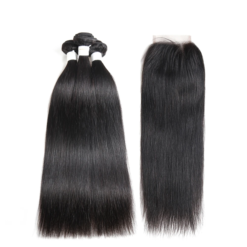 

X-TRESS natural straight Hair Pre-colored Bundle Human Hair Weave Bundles Remy Hair Extensions For Women