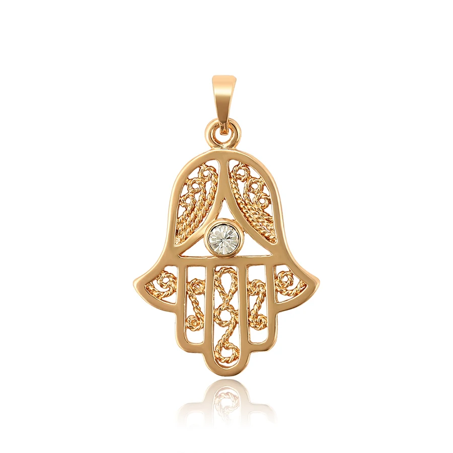 

31814 xuping fatima hand muslim new design 18k gold color pendant