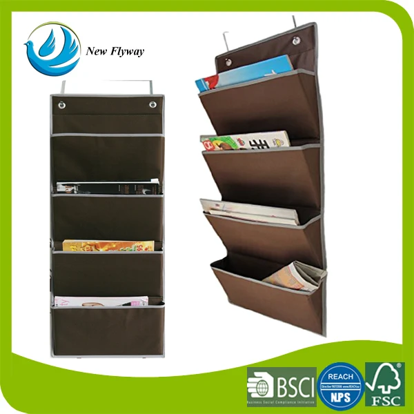 para tiene revistas libros tejido sobre la puerta de tela Oxford