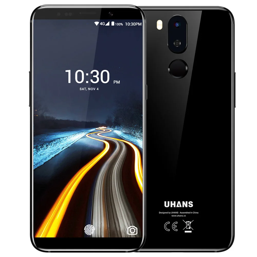 

UHANS I8 5.7 HD+ 18:9 Screen Smartphone MTK6750T Octa Core Android 7.0 4GB RAM 64GB ROM 3500mAh 16MP Mobile Phone, N/a