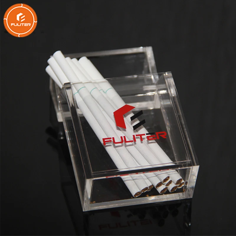 

Customized Logo Standard 20 Packs Transparent Acrylic Display Cigarette Case China, As your design