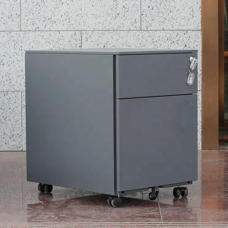 office moving metal filing cabinet 3-drawer storage pedestal