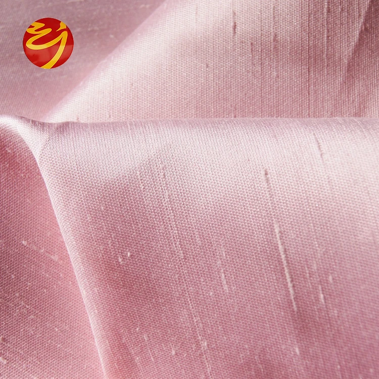 100 Polyester Faux Silk Shantung Fabric With 3 Pass Pa Coating