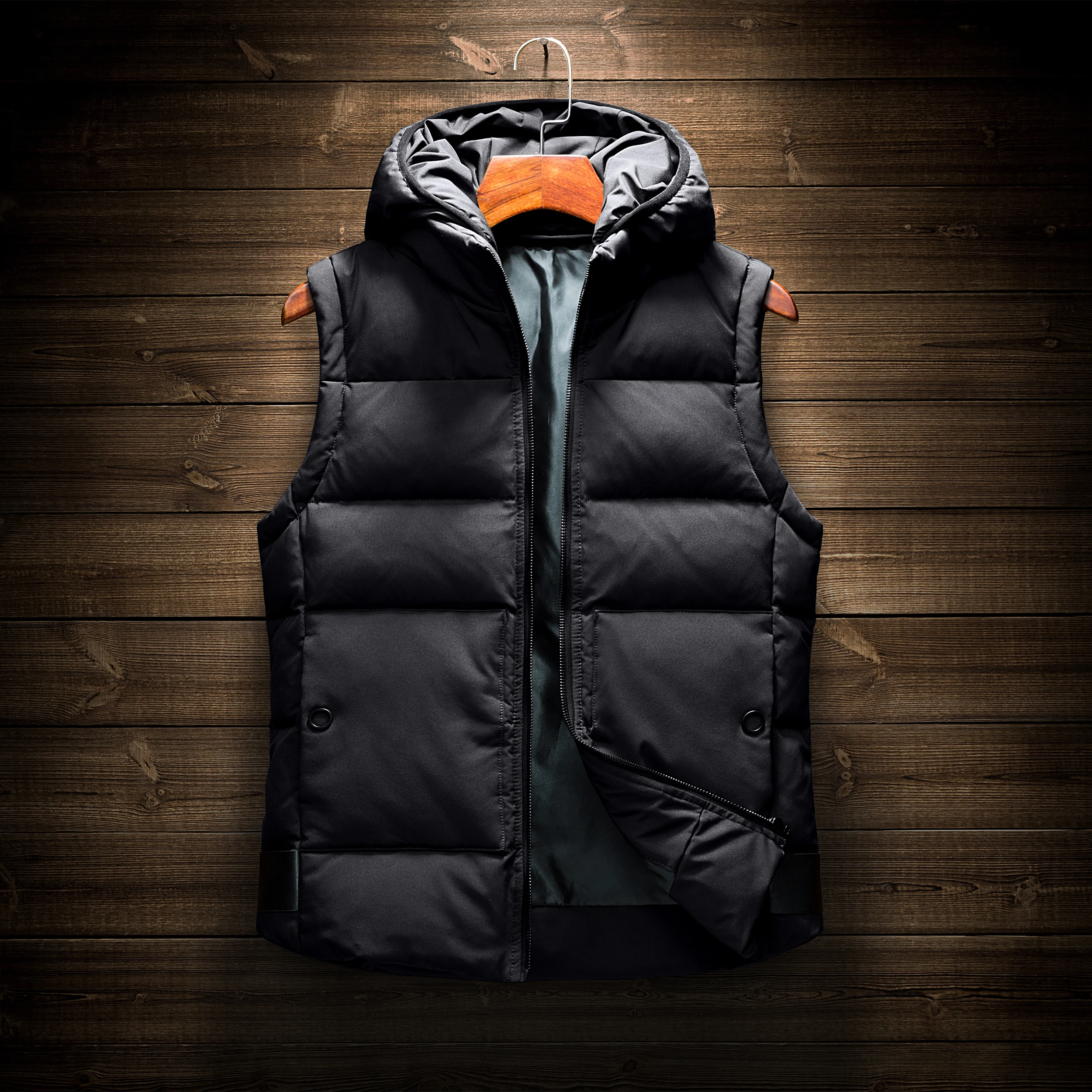 

Warm Traditional Wholesale Men's Winter Cheap Vest & Waistcoat, Black