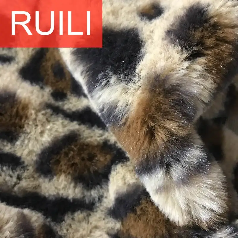 100 Polyester Fleece Faux Rabbit Fur Animal Print Toys Fabric Buy
