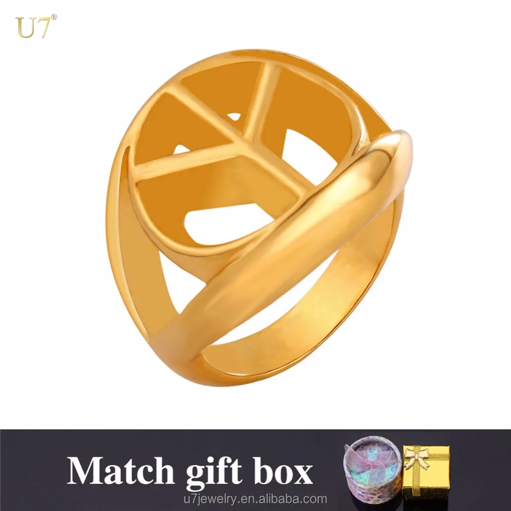 

with gift box 316L Stainless Steel Wholesale Unisex Peace Symbol Shaped Cheap Ring Provide Custom