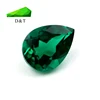 hot sale lab created emerald cutting machine 4x6mm pear cut hydrothermal grown emeralds