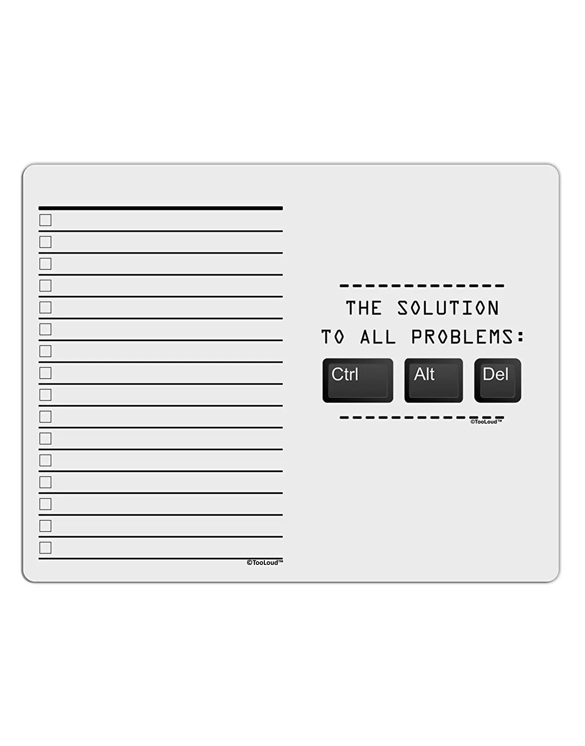 TooLoud The Solution Ctrl Alt Del Toddler T-Shirt