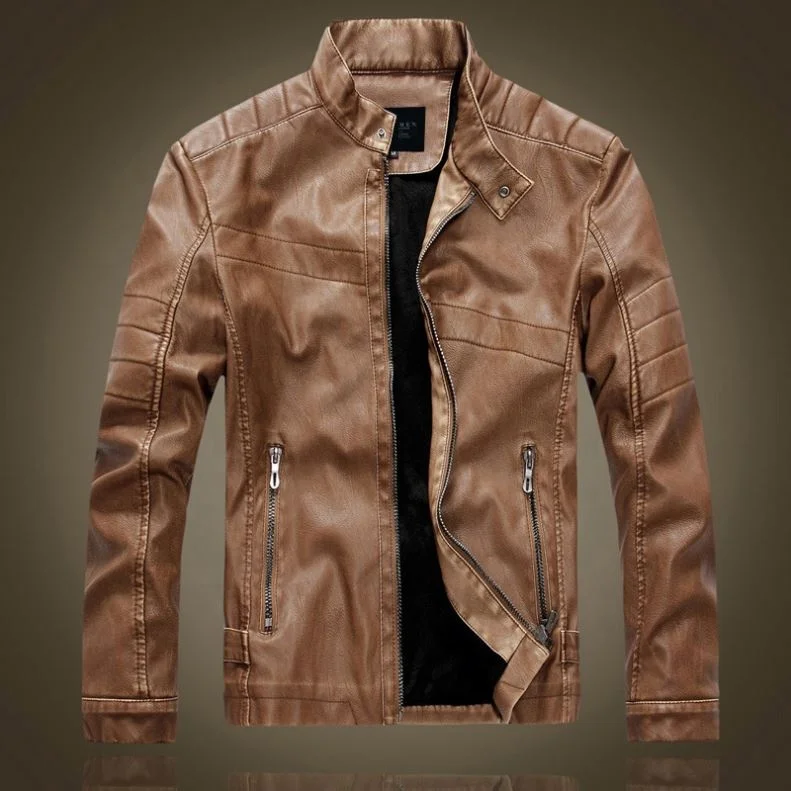 

568877 China Supplier men spring leather jacket silk bomber jackets turkey