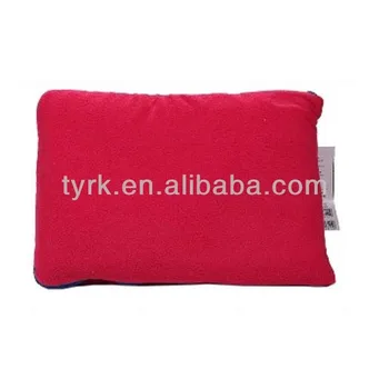 Anti Pilling Artical Sleeping Car Fleece Travel Pillow Blanket 2