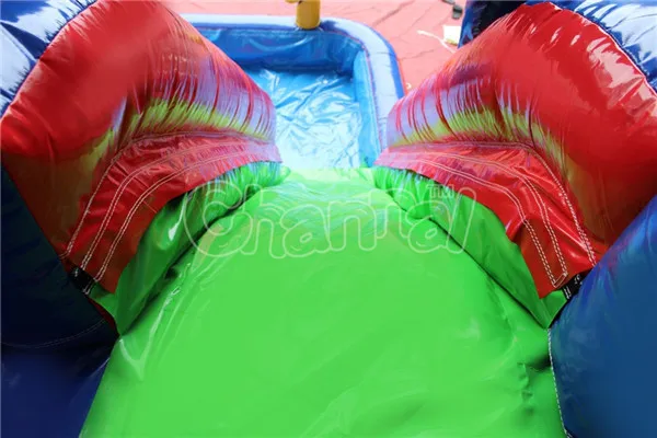 Colorful Backyard Inflatable Water Slide Inflatables Water Game For Children