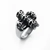 Original Design Men Jewelry Street Brand Titanium Steel Men's Punk Retro Cross Skull Ring