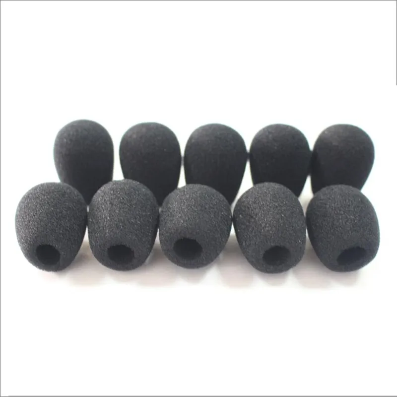 

WS0823 microphone foam windscreen headset mic cover universally used sponge windshield for mini mic, Black