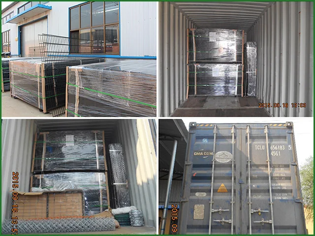 Strong security steel garden double wire mesh fence panels