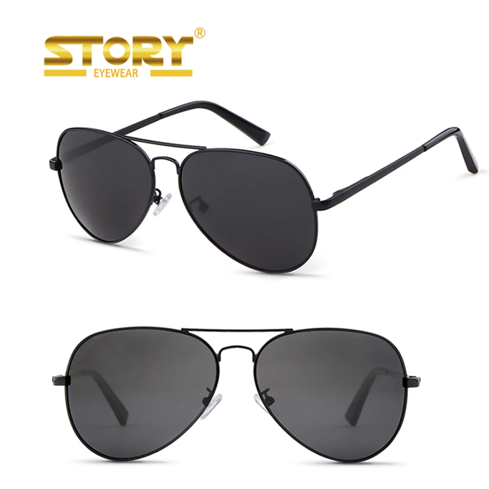

STORY STYZ6872Q UV400 Italy Design Pilot Polarized Sunglasses for Men Polarized