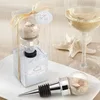Seaside Sand and Shell-Filled Globe Bottle Stopper Wedding Gift