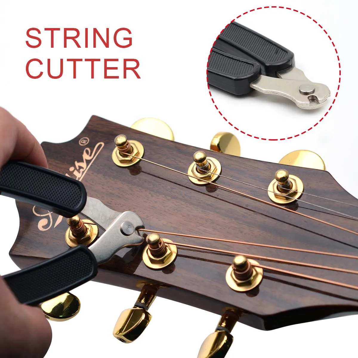 3 In 1 Multifunction Guitar String Winder String Cutter Pin Puller ...