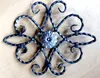 Wholesale forged wrought iron rosettes and panels for gate & stair
