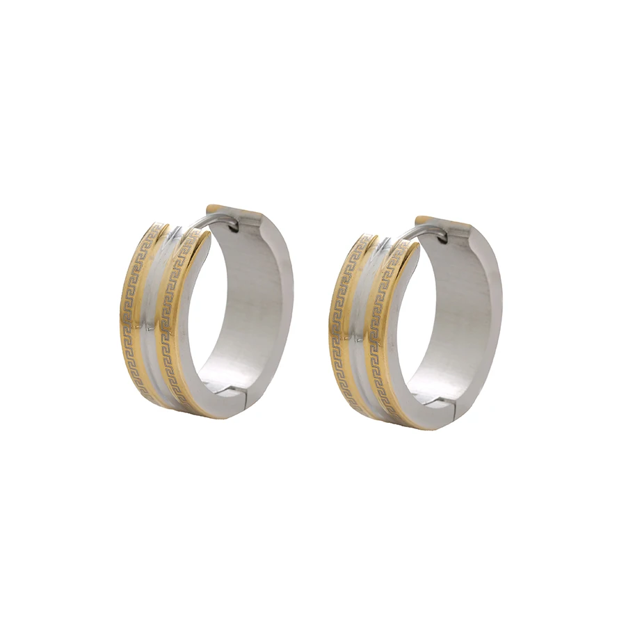 

E-560 xuping stainless steel two tone earring, wholesale women indian gold plated italian jewellery making, N/a