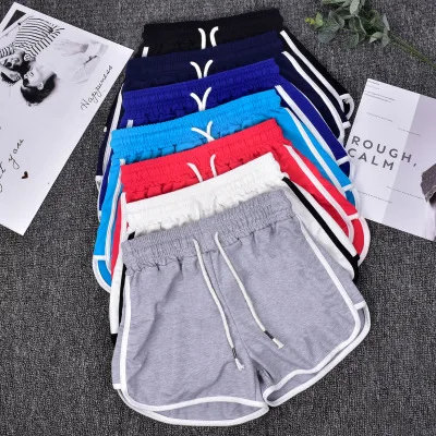 

Custom logo blank plain gym women short sports running shorts